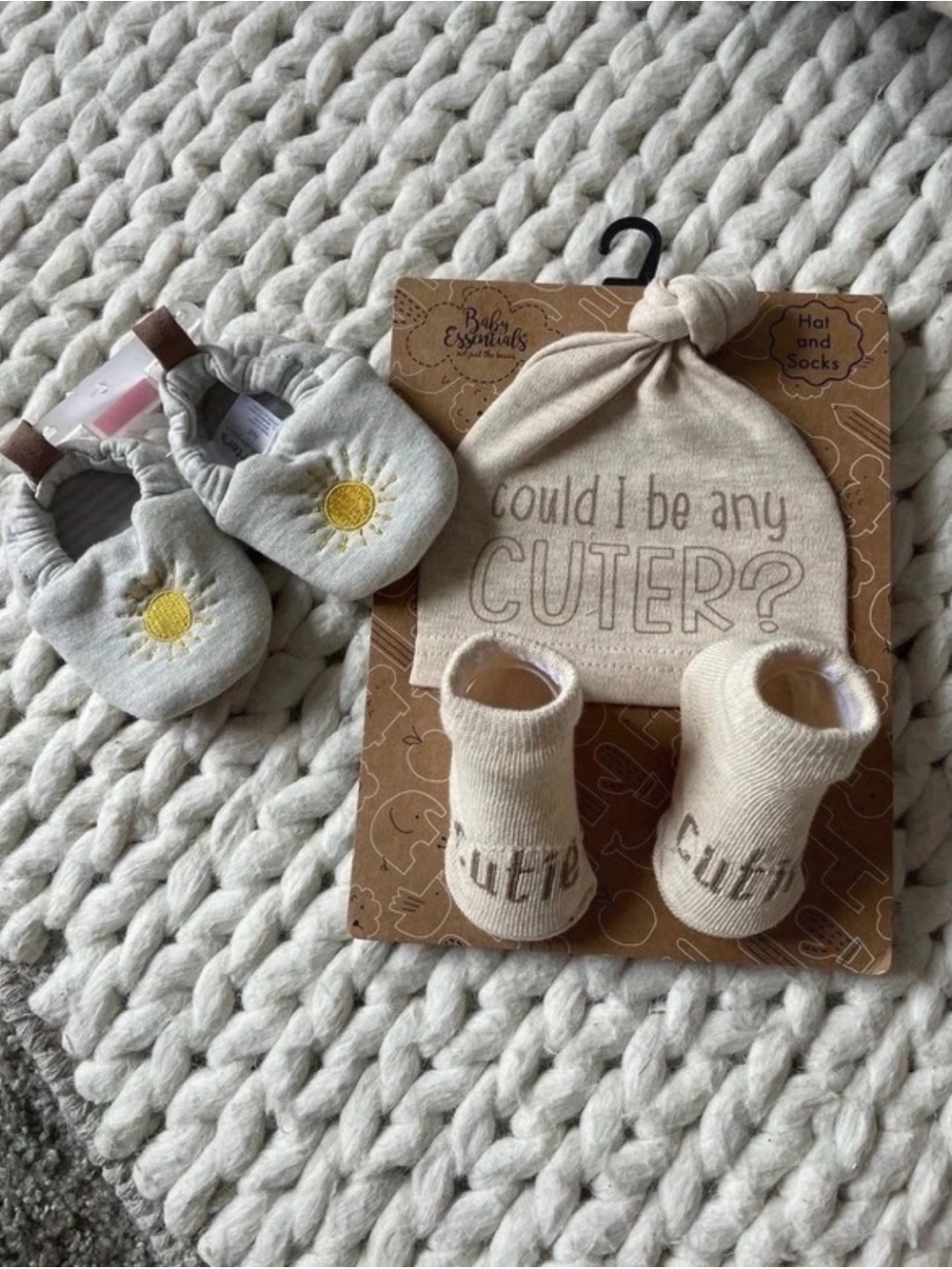 Bundle of Baby Essentials Beanie & Socks Set with Carter’s Socks/Slippers